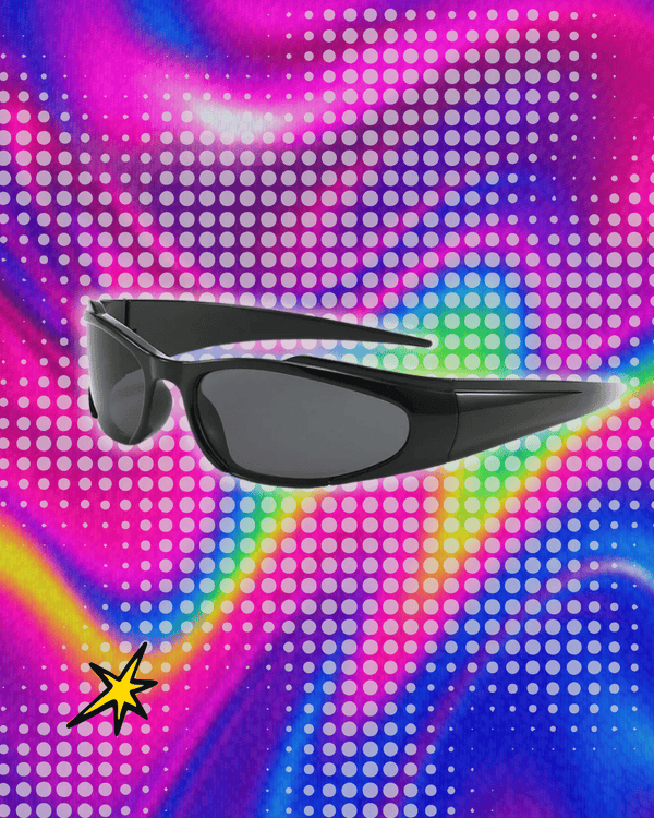 Y2k Sunglasses For Women Vintage Punk Men's Sun Glasses Retro Oval Mirror Lenses Eyewear Outdoor Cycling Goggle UV400