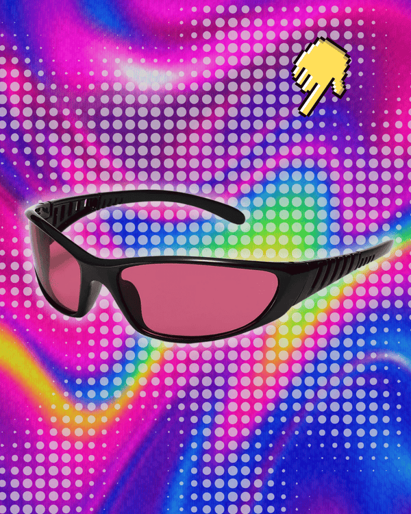 Y2K Silver Sunglasses Color Hollowed Out Future Sense Of Technology Hot Girls Net Red Sunglasses Women Sunglasses Trendy Men