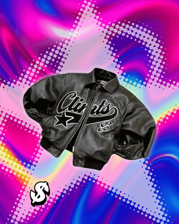 Y2K Motorcycle-Style Leather Jacket