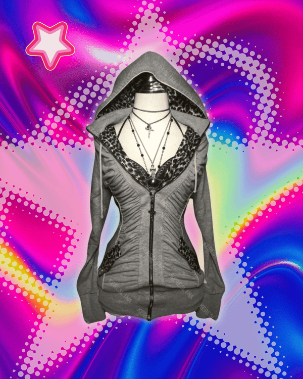 Women's Y2K Leopard Print Hoodie