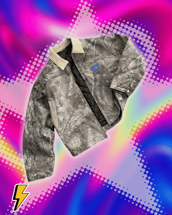 Y2K fashion camouflage men jacket American style street casualwear V neck polo top vintage pattern men women Harajuku sweatshirt