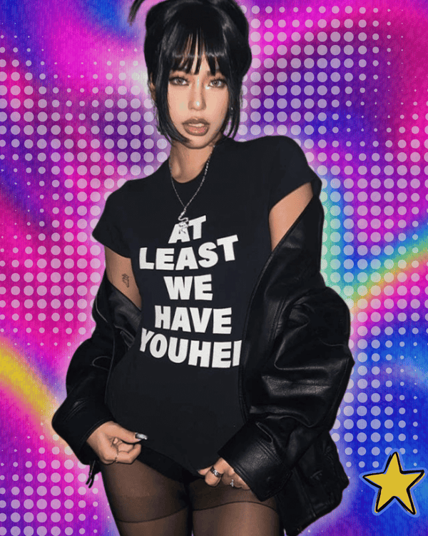 Women T-Shirt Y2k Tops Crop Top Letter 2000s Harajuku Summer Korean Fashion Streetwear Gothic Short Sleeve Aesthetic Clothing