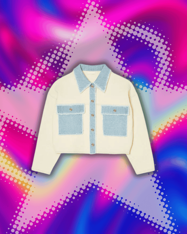 Y2k Women Denim Patchwork Jacket Coat Lapel Long Sleeves Jeans with Packets Spring Casual Lady Denim Coats Designer Outwear Top