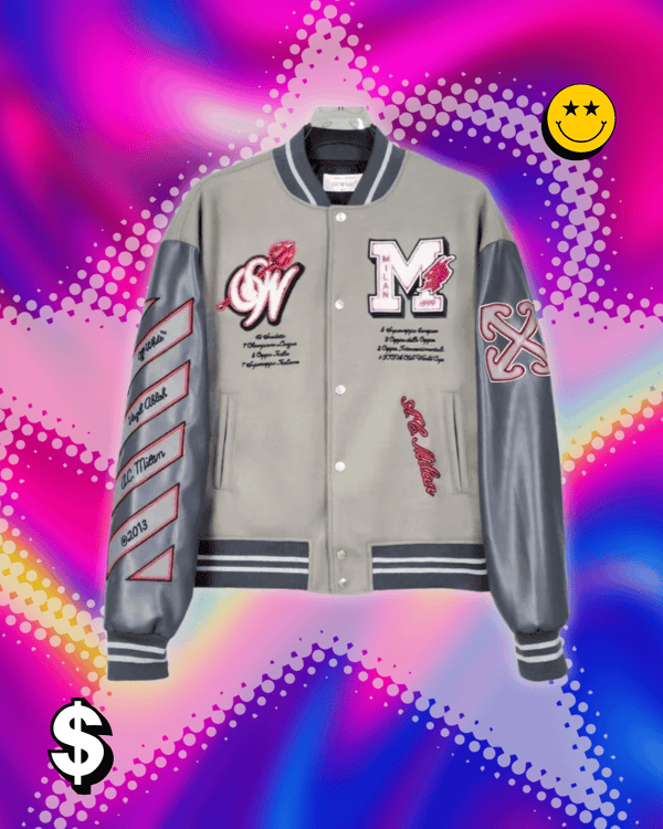 Trendy Soccer Fashion New Men's Embroidered Bomber Jacket Hip Hop Letter Splicing Leather Baseball Clothing Y2K Jacket