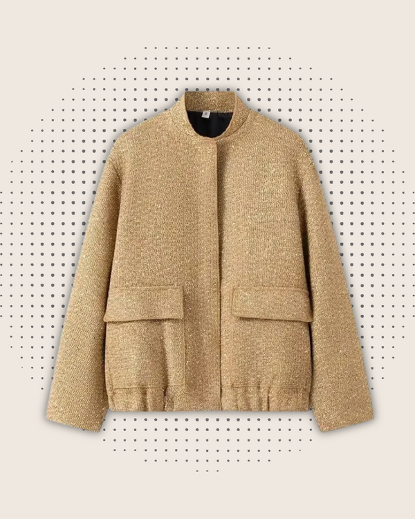 Shiny Short Sequin Coat