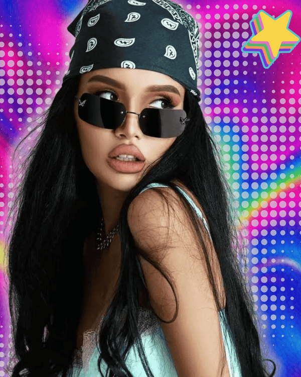 2023 Luxury Rhinestone Sunglasses for Women Y2K Retro Rimless Rectangle Sun Glasses Female Vintage Shades Travel Beach Eyewear