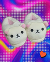 Rilakkuma Slippers Y2K Kawaii Cartoon Anime Japan All Inclusive PE Frosth Plush Indoor Home Flat Anti Slip Couple Slippers New