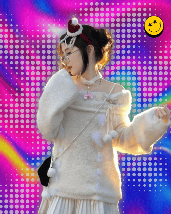 Chirstmas Knitted Sweater Women Winter Off Shoulder Red Pullover Y2k Vintage Clothing Slim Fit Jumpers Casual Long Sleeve Korean