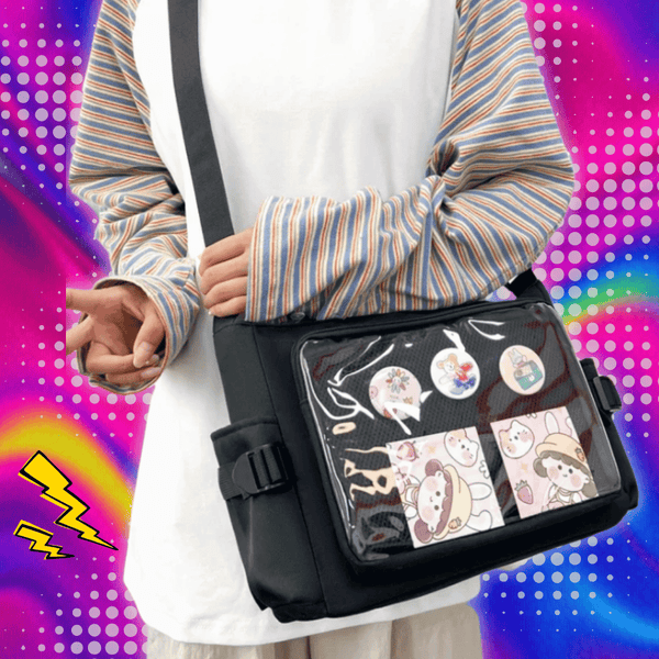 College Style Crossbody Bag with Large Capacity for Class Book Carrying Mailman Bag for Girls Casual Shoulder Crossbody Bag