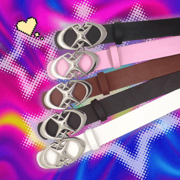 Y2K Moon Star Belt