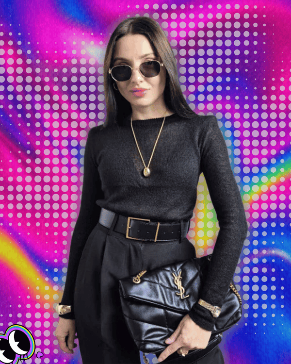 MSCSZ Black See-Though Knitted Sweater Women Fall Thin Mohair Wool Sweater For Women Pullovers O-neck Long Sleeve Top Y2K