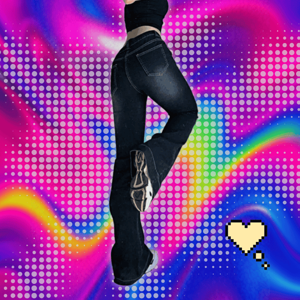 New Flare Jeans Women's Low Waist Trousers Vintage Aesthetic Denim Pants Streetwear Mom Casual Korean Fashion Y2kJeans