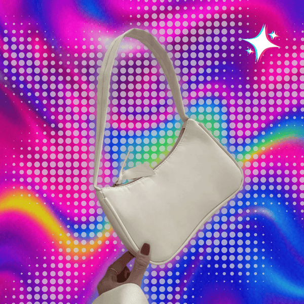 Y2K Bow Baguette Bag