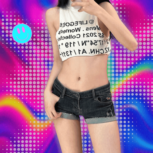 Korean Summer Women Denim Shorts Lady Low Waist American Y2K Elastic Slim Fit Hot Pants Female Sexy Deep Blue Hip Wrapping Jeans