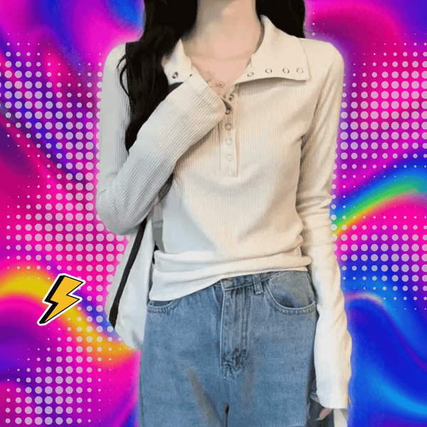 Y2K Slim Fit Knit Sweater