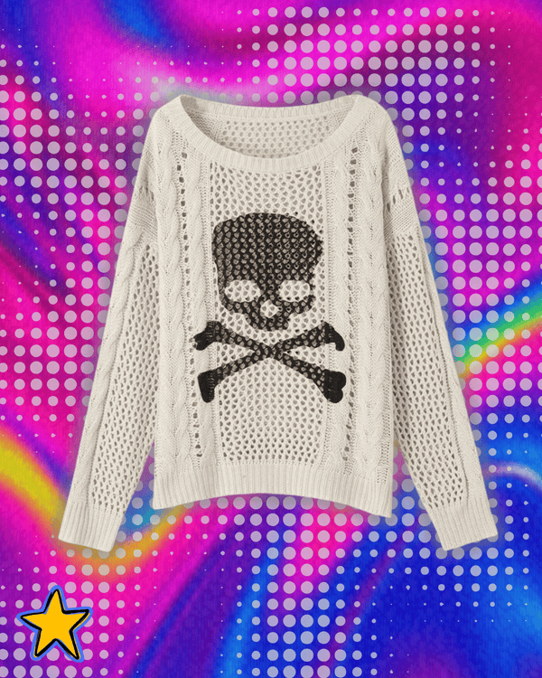Halloween Women Y2k Fairy Grunge Sweater Pullovers Long Sleeve V Neck Fashion Knitted Top E Girl 2000s Aesthetic Casual Knitwear