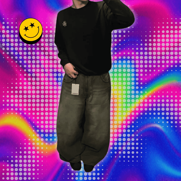 Streetwear New Harajuku Solid Color Washed Baggy Jeans Men Y2K Fashion Retro Punk Casual Joker Gothic High Waist Wide Leg Pants