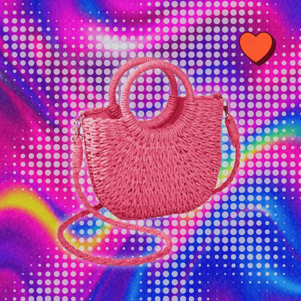 Handwoven Straw Rattan Half-Moon Beach Handbag Large Capacity Women Summer Hollow Out Crossbody Shoulder Bag