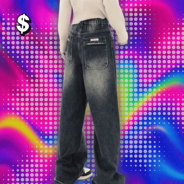 Y2K High Waist Loose Jeans