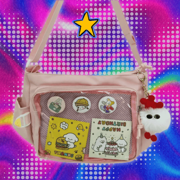 College Style Crossbody Bag with Large Capacity for Class Book Carrying Mailman Bag for Girls Casual Shoulder Crossbody Bag