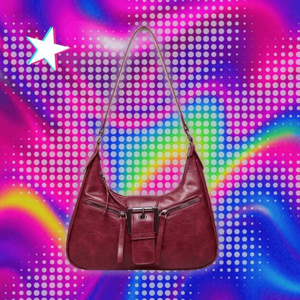 Pu Leather Retro Women's Underarm Bag Cool Y2k Girls Vintage Small Shoulder Bags Simple Female Crossbody Bag Handbags Purse