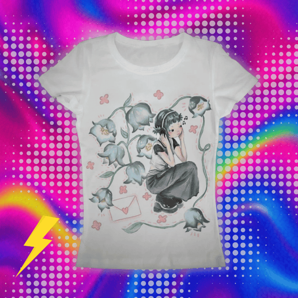 Y2K Korean Popular Clothes Emo Aesthetic Summer Baby Tee Streetwear Gothic Harajuku Graphic Print T-shirt Women Vintage Crop Top