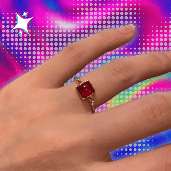 Y2K Vintage Gradient Zircon Rings Cross Geometry Aesthetic Open Rings for Women Punk Creative Grunge Gothic Jewelry Accessories