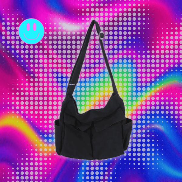 Workwear Canvas Shoulder Bag Large Capacity Retro Messenger Bag New Student Class Messenger Bag