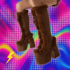 Y2K Fur Knee Boots