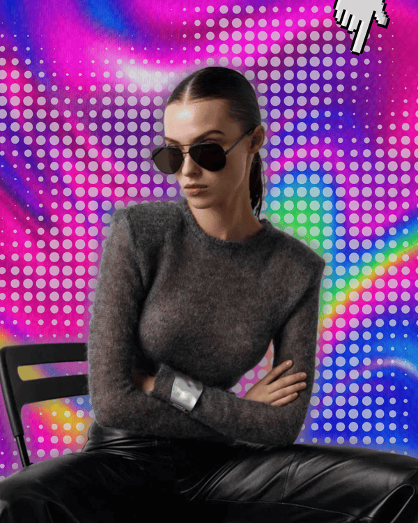 MSCSZ Black See-Though Knitted Sweater Women Fall Thin Mohair Wool Sweater For Women Pullovers O-neck Long Sleeve Top Y2K