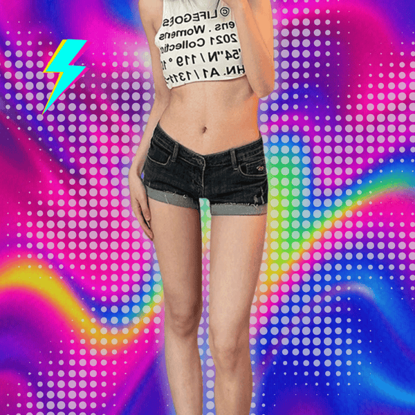 Korean Summer Women Denim Shorts Lady Low Waist American Y2K Elastic Slim Fit Hot Pants Female Sexy Deep Blue Hip Wrapping Jeans