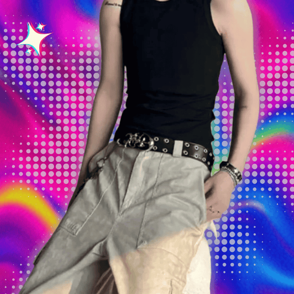 Y2K Hollow Punk Belt