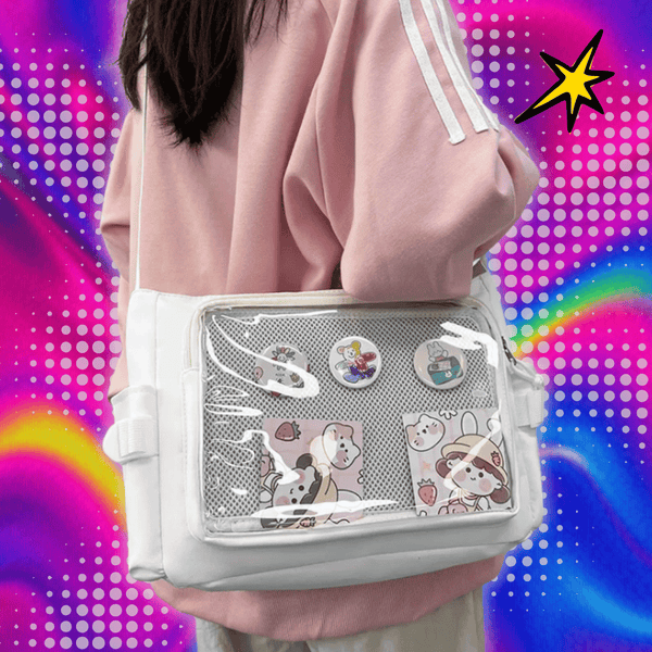 College Style Crossbody Bag with Large Capacity for Class Book Carrying Mailman Bag for Girls Casual Shoulder Crossbody Bag