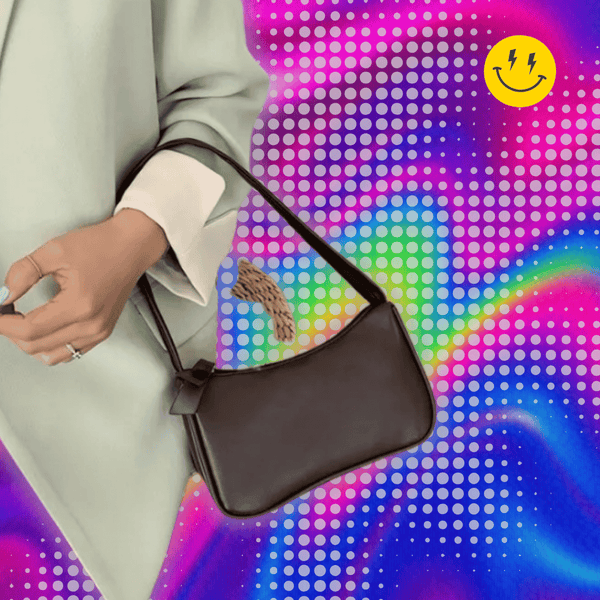 Y2K Bow Baguette Bag