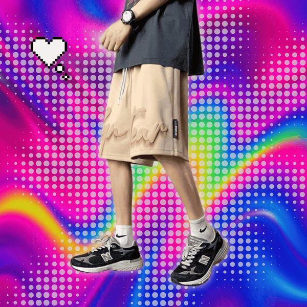 Summer Y2K Vintage Foamed Printed Men‘s Shorts Hip Hop Fashion Baggy Short Pants Gym Sports Bermudas Para Hombre Streetwear