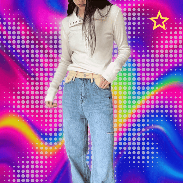 Y2K Slim Fit Knit Sweater