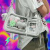 Y2k Harajuku Shoulder Bag Women Korean Transparent Ita Bag School Crossbody Bag Female Japanese Designer Preppy Handbag Purse