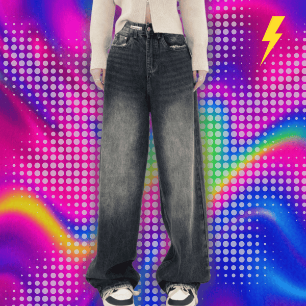 Y2K High Waist Loose Jeans