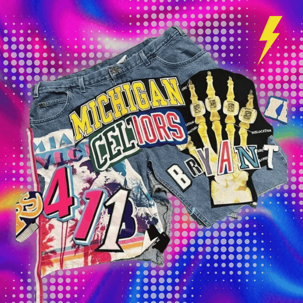 Y2K Cartoon Embroidery Shorts