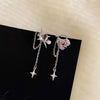 Pink Y2K Crystal Earrings