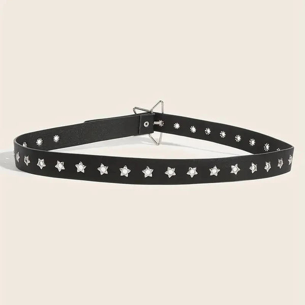 Y2K Punk Star Rivet Belt