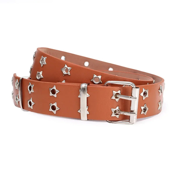 Y2K Punk Rivet Leather Belts