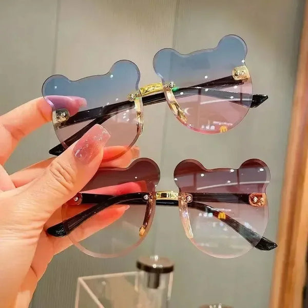 Y2K Bear Rimless Shades