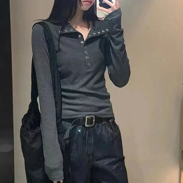 Y2K Slim Fit Knit Sweater