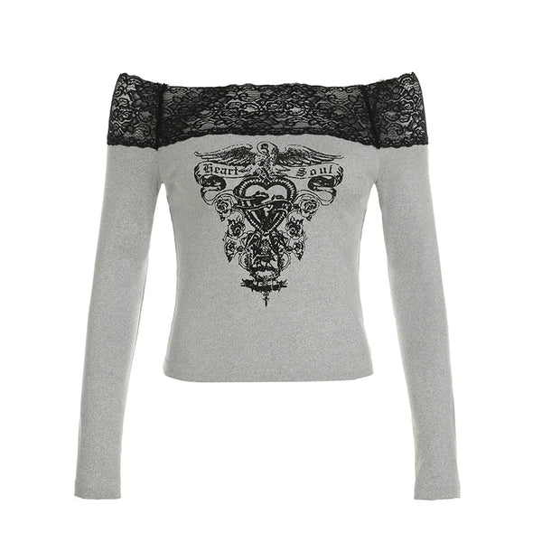 Y2K Gothic Cropped Top