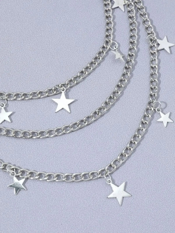 Y2K Star Charm Chain