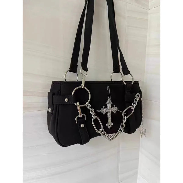 Y2k Cross Chain Handbag