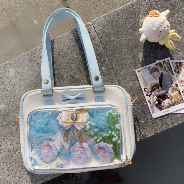 Y2K Transparent Badge Tote