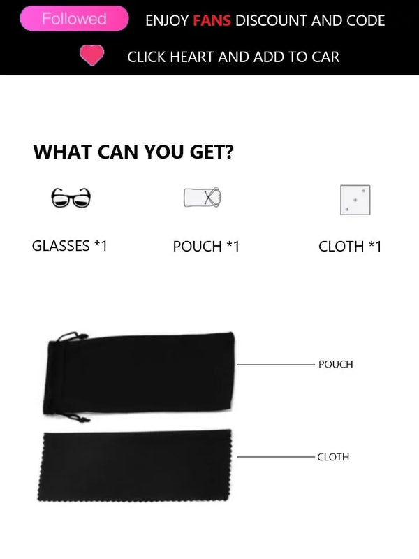 Y2K Vintage Fashion Glasses