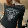 Y2K Gothic Cropped Top